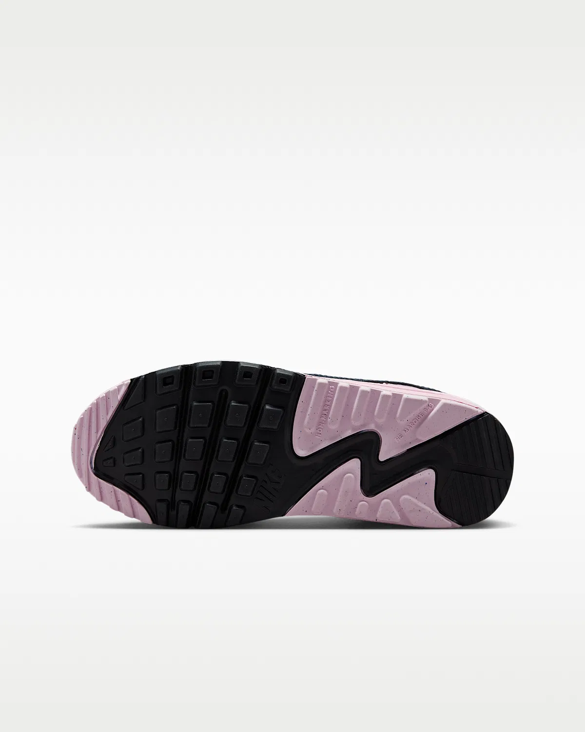 Детские кроссовки Nike Air Max 90 LTR, White/Pink Foam/Armory Navy/Wolf Grey — фото 2