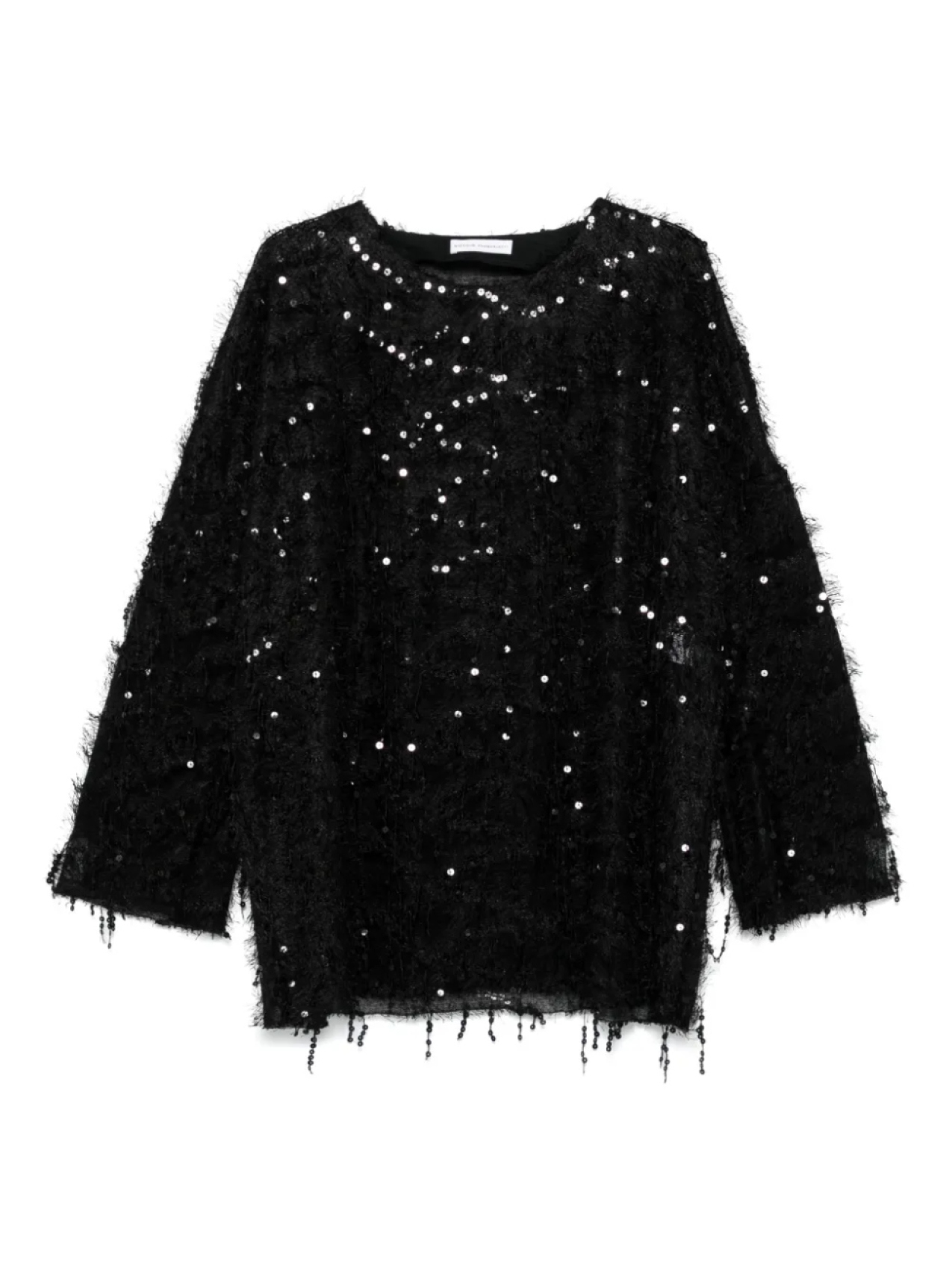 

Блузка Niccolò Pasqualetti sequin-embellished top, черный
