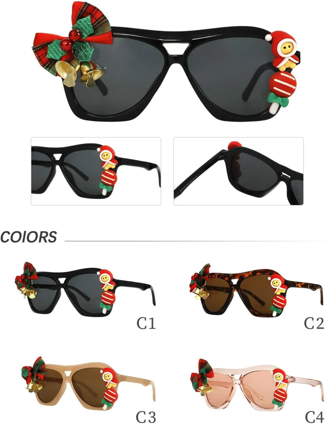 

Винтажные солнцезащитные очки Willochra большого размера в стиле «пилот» на Рождество, роскошные модные солнцезащитные очки для женщин в крупной оправе, C3