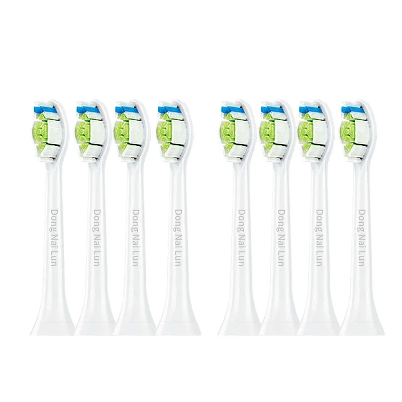 Сменные насадки для зубной щетки DONGNAILUN, Diamond Cleaning White 8 Pcs