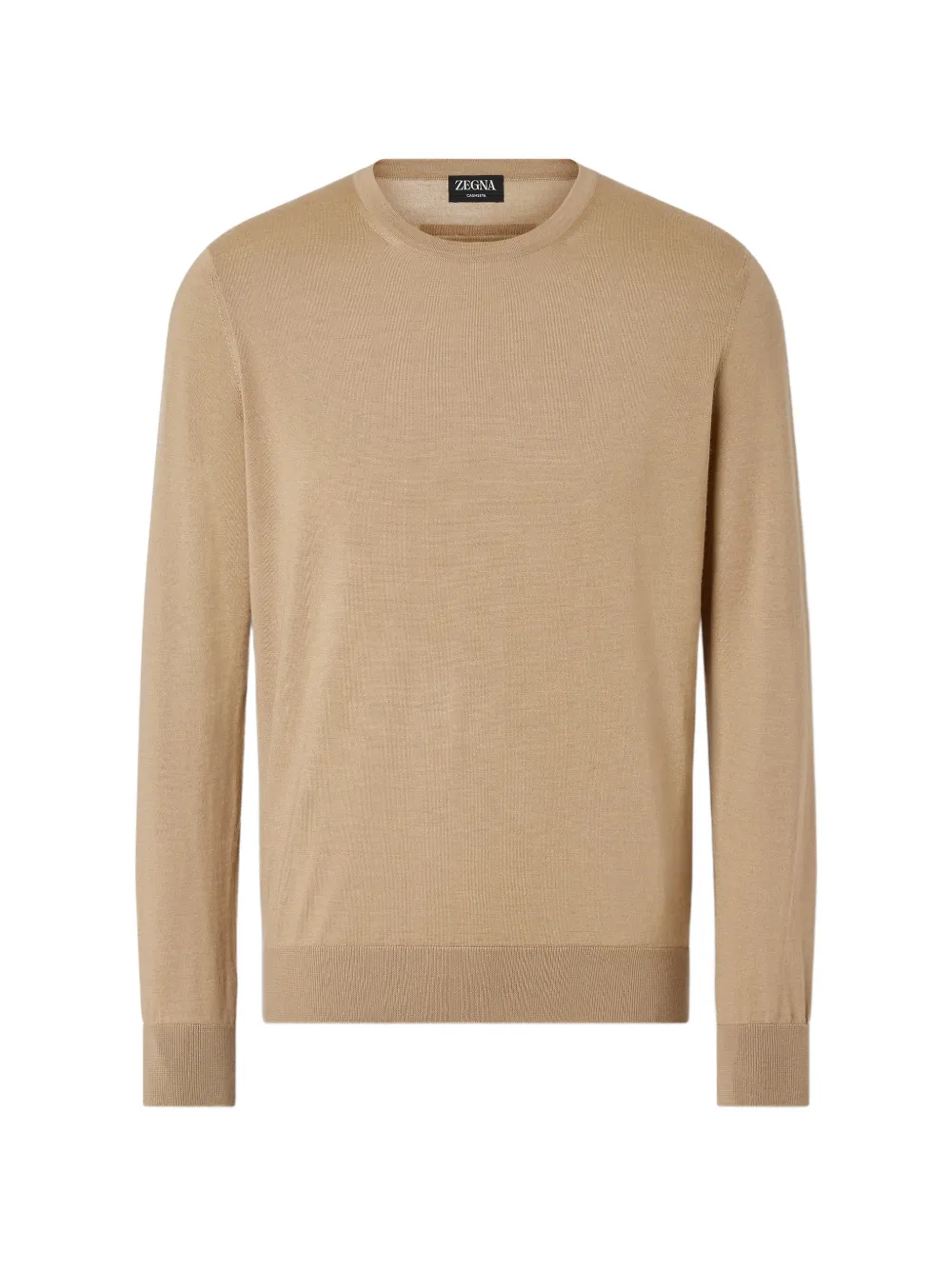 

Свитер с круглым вырезом Zegna, бежевый