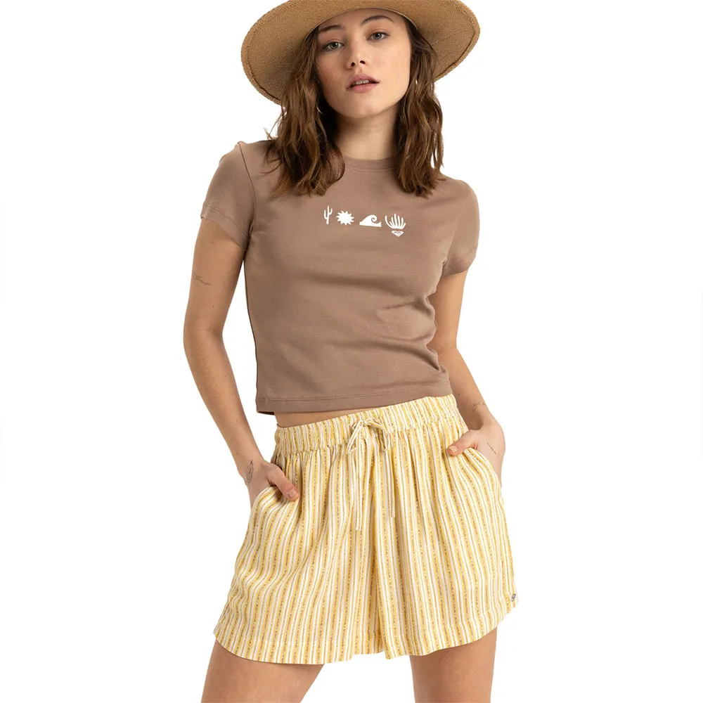 

Шорты Roxy Lekeitio Break High Printed, желтый