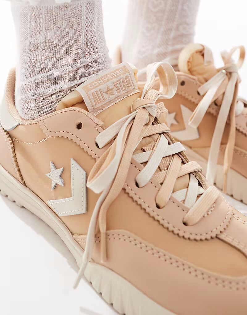 Кроссовки Converse Run Star светло-желтые — фото 4