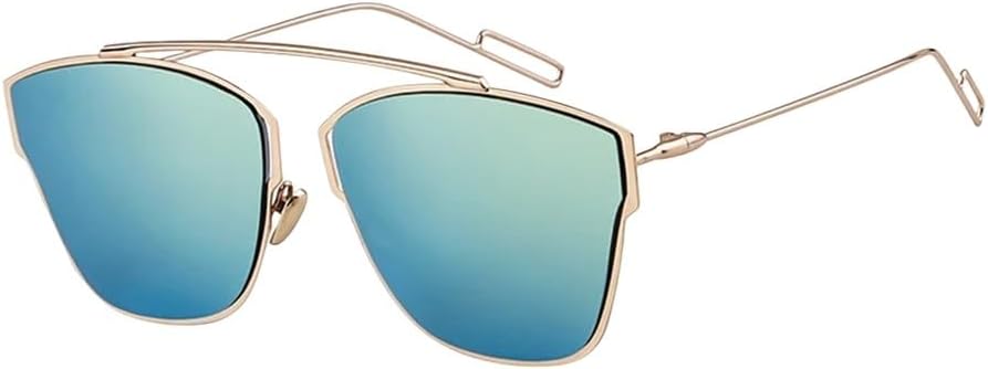 

Модные солнцезащитные очки «кошачий глаз» с металлическими линзами, женские, в стиле ретро, ​​мужские, винтажные, с зеркальными линзами, защита от ультрафиолета UV400 UJNHGQ, C8