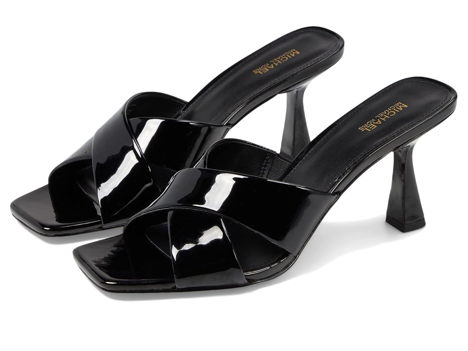 Мюли Michael Kors Clara 40S3CLMS1L-001 женские черные кожаные на каблуке