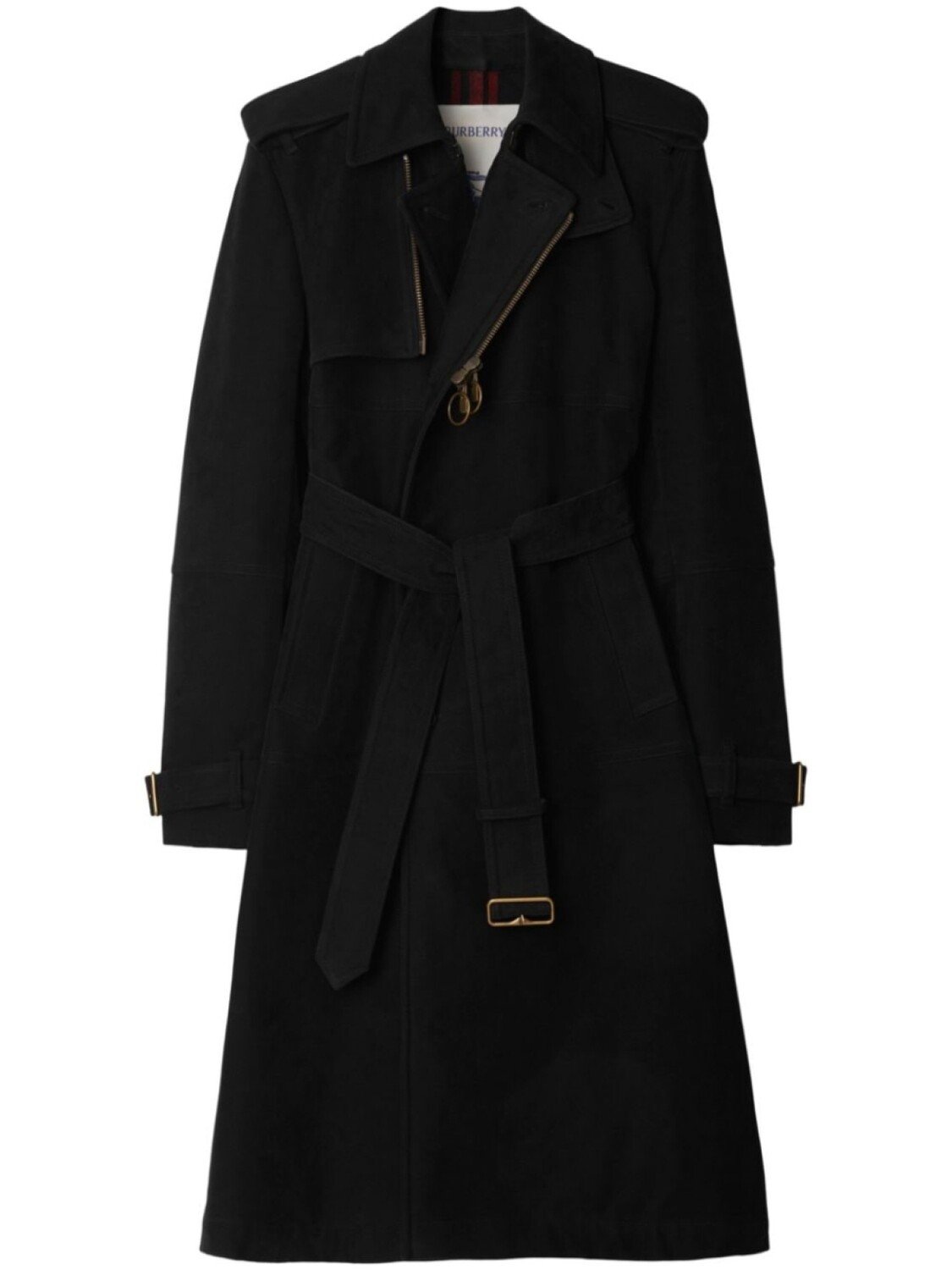 

Burberry тренч с поясом, черный