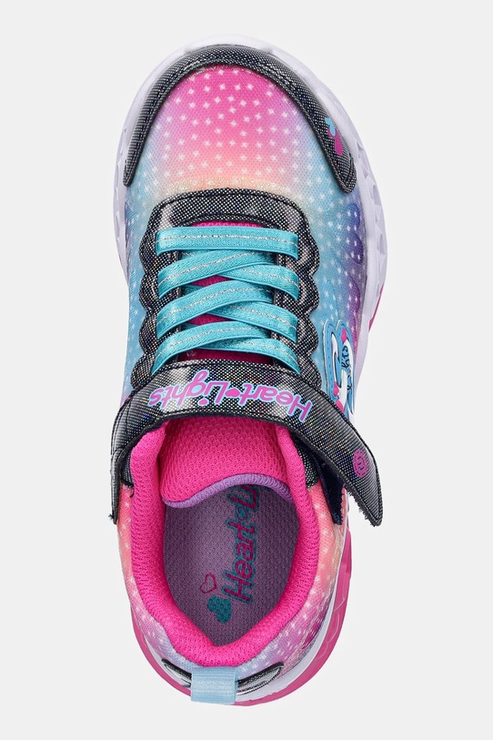 Детские кроссовки Flutter Heart Lights Skechers, розовый — фото 4