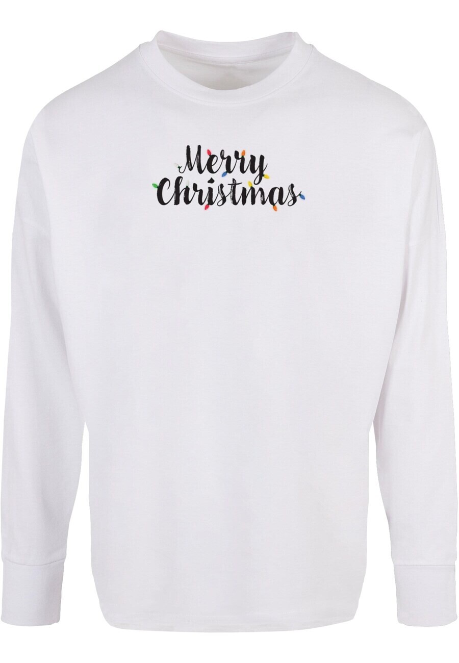 

Лонгслив Merchcode MERRY CHRISTMAS LIGHTS, белый