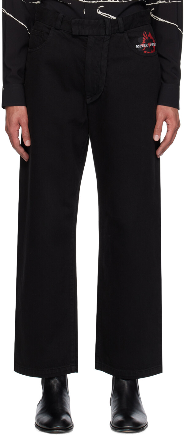 

Черные джинсовые шорты Emporio Armani
