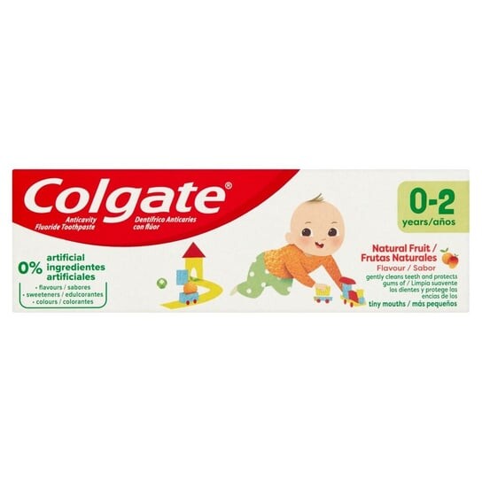 

Зубная паста для детей с натуральным фруктовым вкусом (0-2 года), 50 мл Colgate