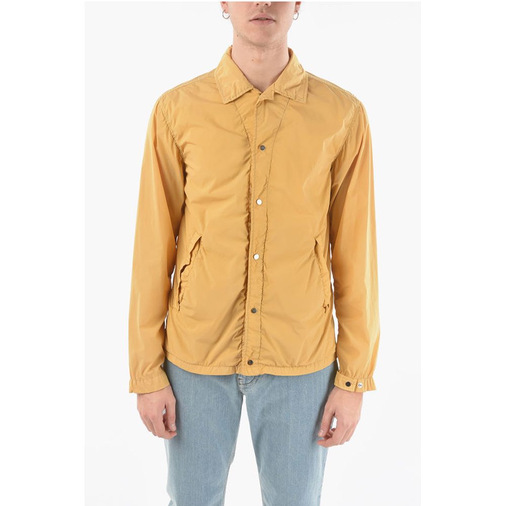 

CC COLLECTION O.WEAR Нейлоновая куртка с серебряными пуговицами Corneliani, Yellow