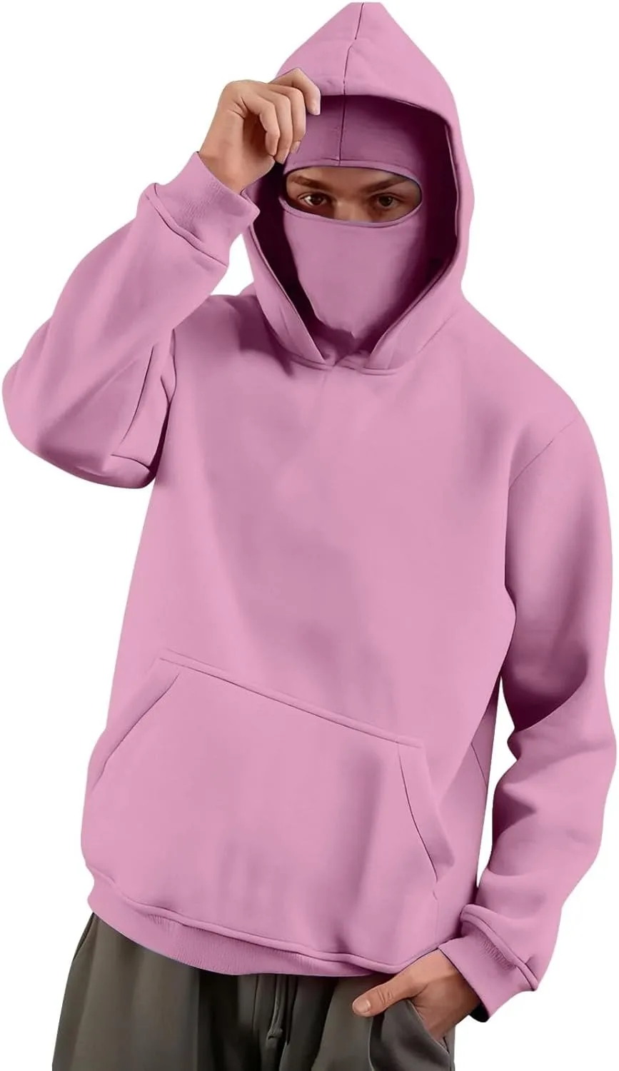 

Мужской худи с балаклавой, двойной слой