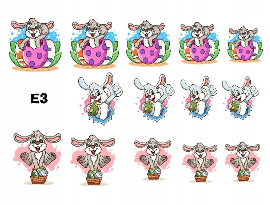 

Водные наклейки для ногтей Пасхальная весна E3 Isabellenails