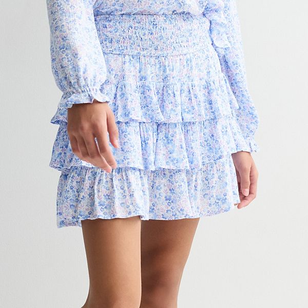 

Детская юбка в складку для девочек 7-16 лет Limited Too, Blue