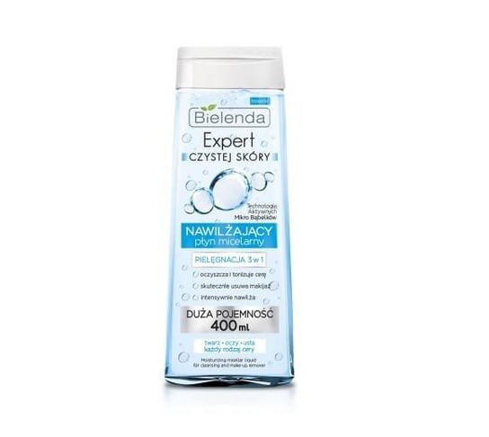 

Увлажняющая мицеллярная жидкость Expert Clean Skin 3в1, 400 мл Bielenda