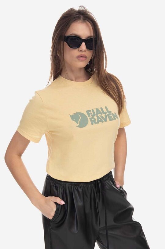 

Футболка с логотипом Fjällräven Fjallraven, желтый