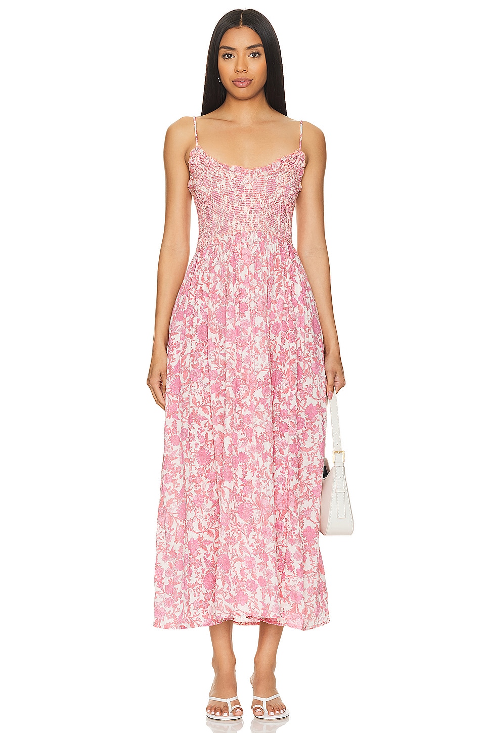 

Платье миди sweet nothings в розовом цвете Free People, розовый