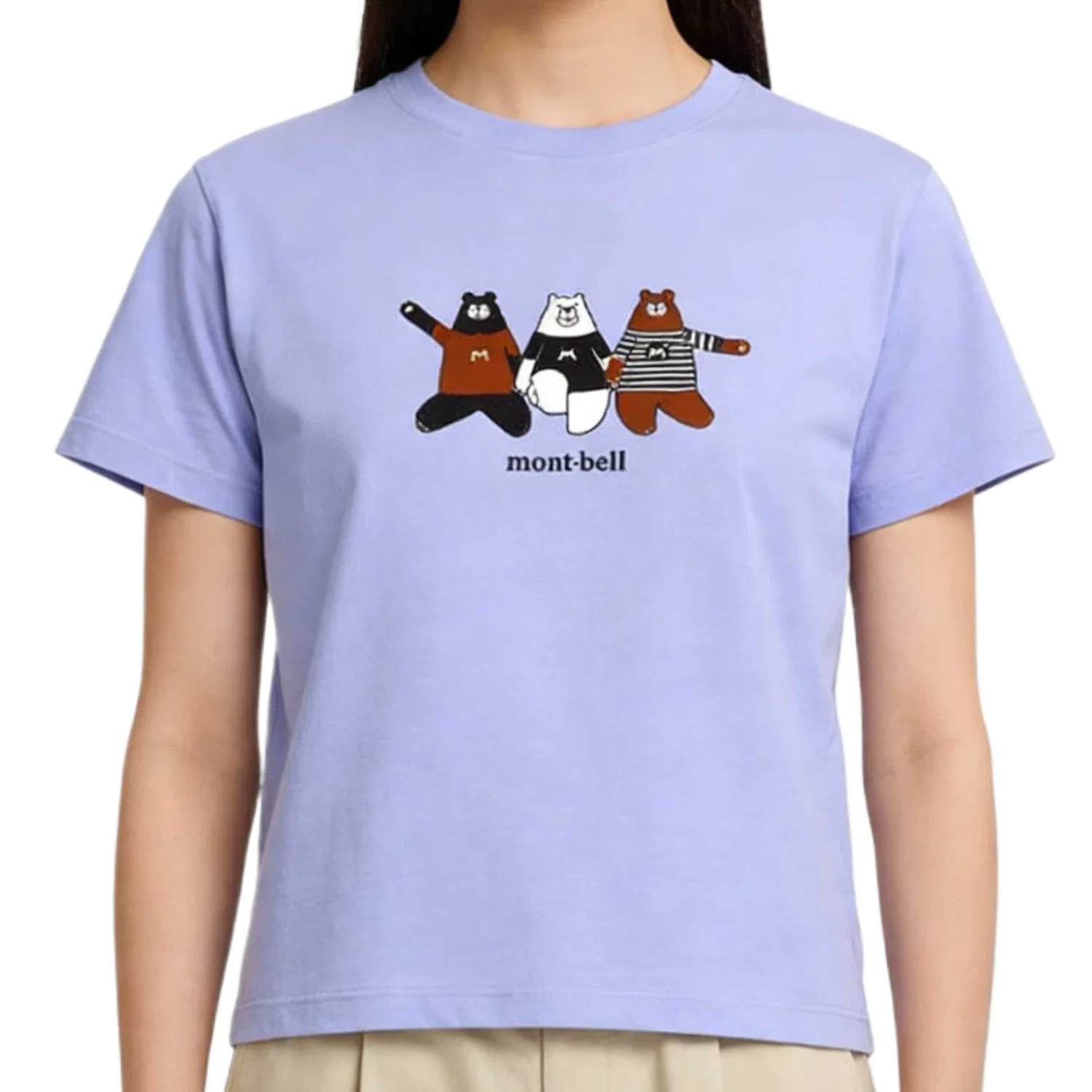 Детская футболка с круглым вырезом MONTBELL, Lavender — фото 3