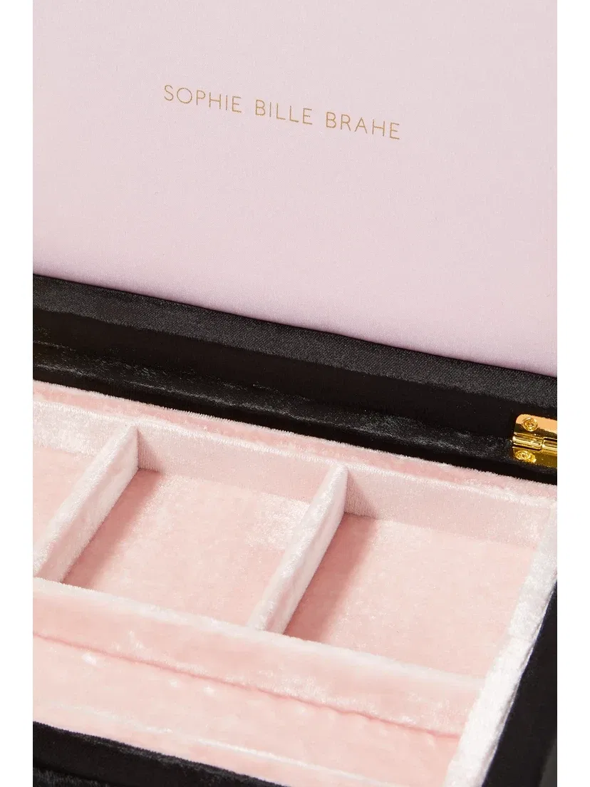 Большая бархатная шкатулка для украшений Tresor Sophie Bille Brahe, черный — фото 4