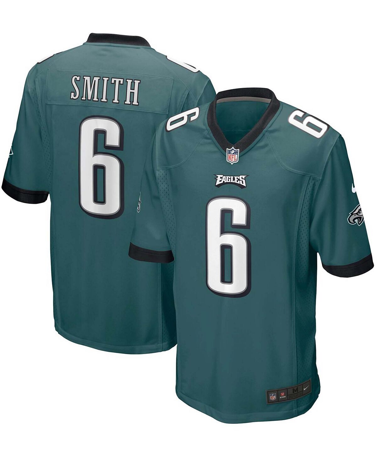 

Мужская футболка DeVonta Smith Midnight Green Philadelphia Eagles драфта НФЛ 2021 года, выбранная в первом раунде Nike