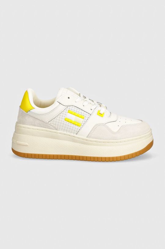 Кроссовки TJW RETRO BASKET FLATFORM MIX Tommy Jeans, белый — фото 2