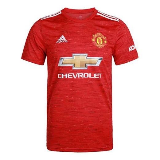 

Футболка manchester united 20 21 домашняя майка красная Adidas, красный