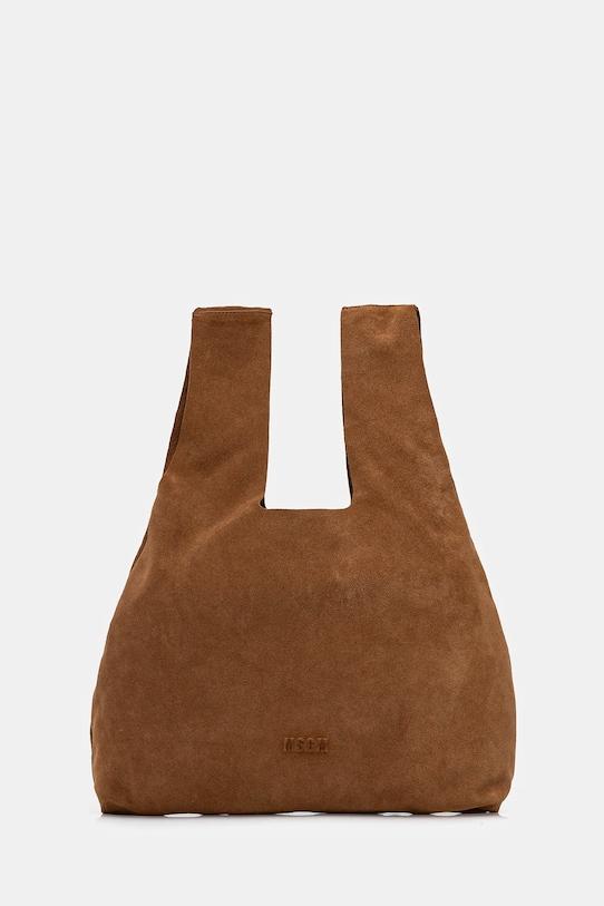 

Замшевая сумка Msgm, коричневый