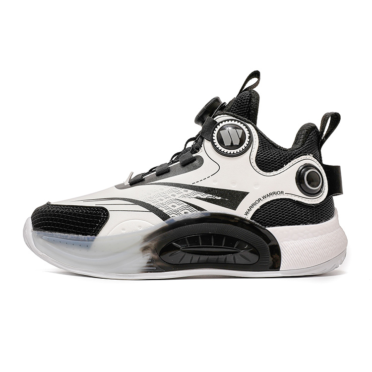 

Антискользящие износостойкие низкие детские баскетбольные кроссовки WARRIOR, белый/черный