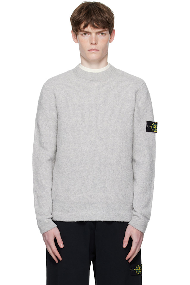 

5100056 свитер из фантазийной пряжи Stone Island, серый