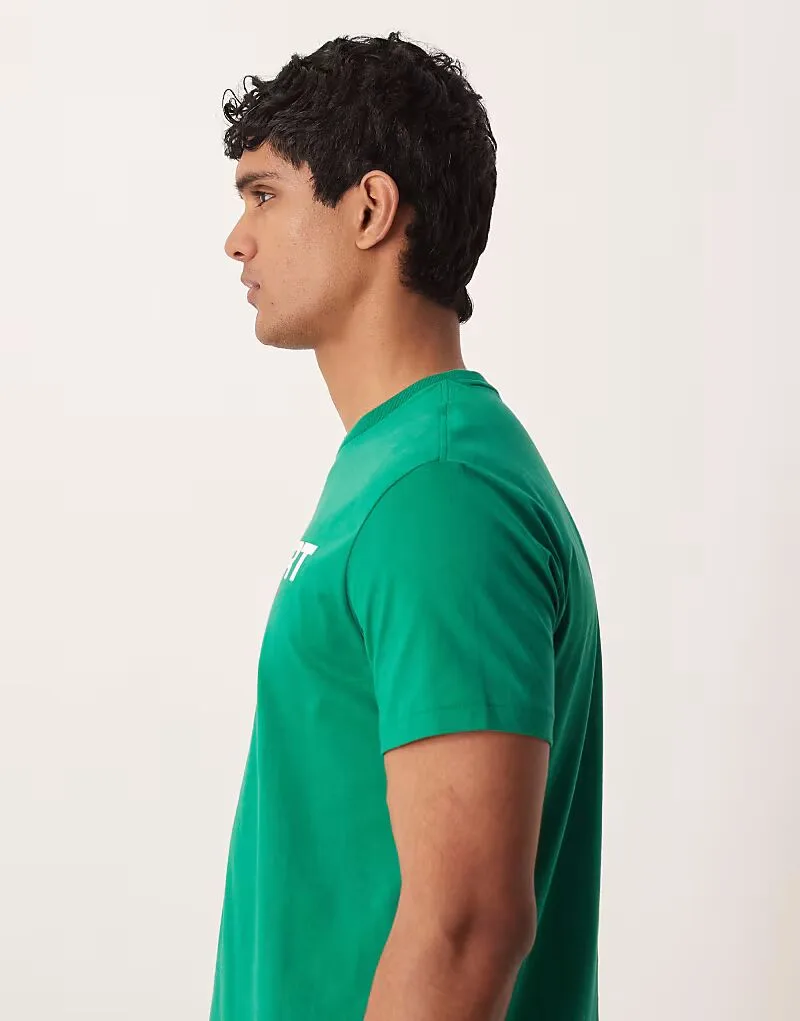 Футболка Polo Ralph Lauren Sport с принтом в виде флага на груди, классический крой, цвет хаки — фото 3