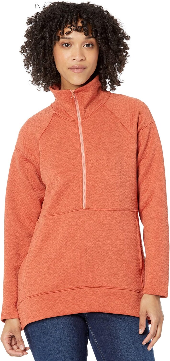 

Толстовка L.L.Bean FlexForward Quilted 1/2 Zip Pullover, цвет Sunset Coral Heather