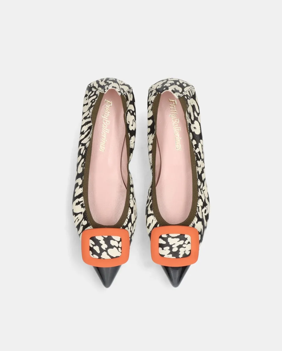 Женские балетки Elle с животным принтом и эластичным верхом Pretty Ballerinas, черный — фото 2