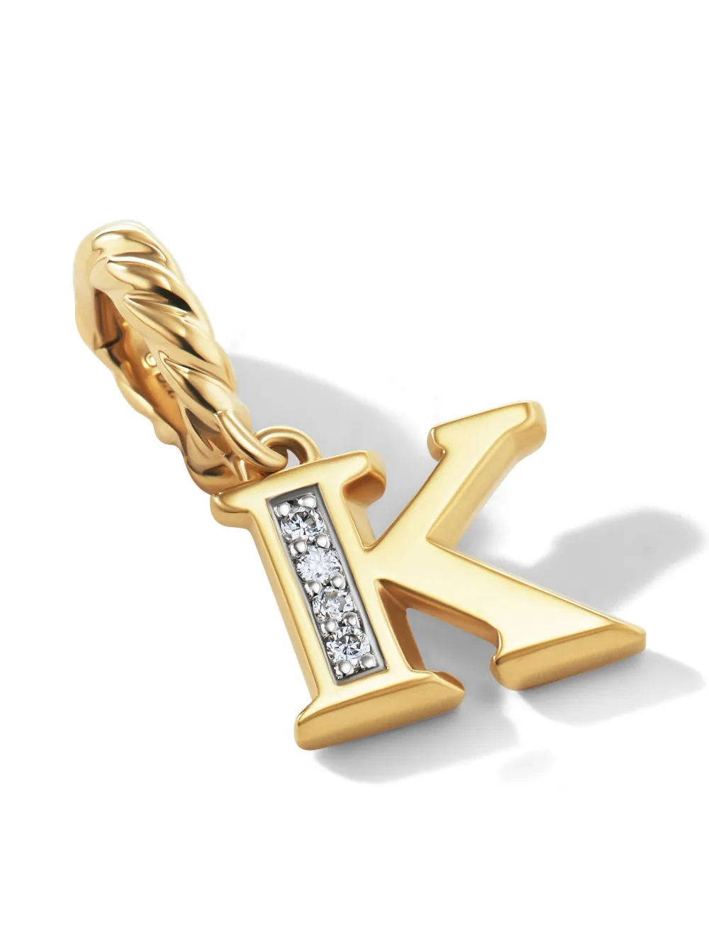 

Подвеска Pav Initial из желтого золота David Yurman, золотой