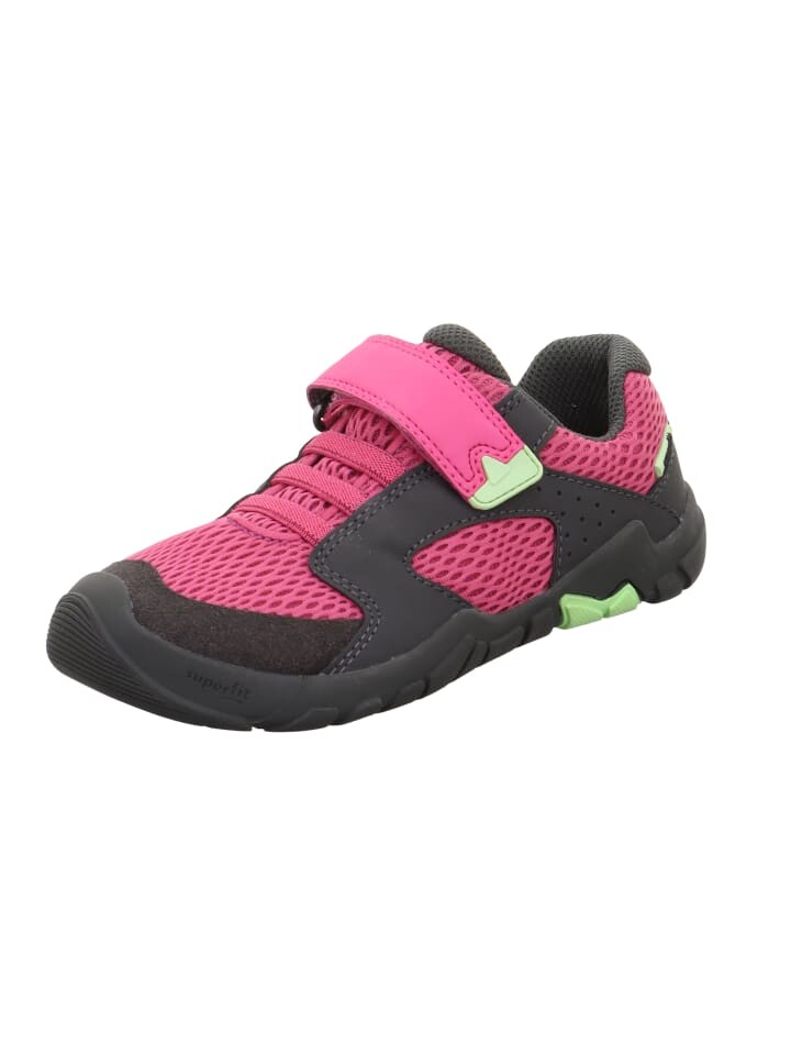 

Кроссовки на шнуровке superfit, цвет pink/grau