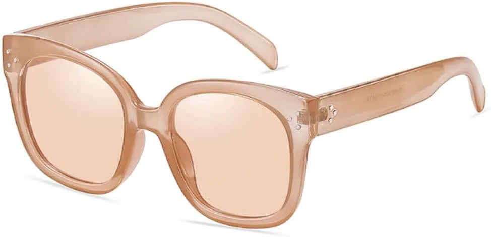 

Квадратные солнцезащитные очки для женщин, женские очки для вождения, мужские большие винтажные очки для женщин с защитой от УФ-излучения UV400 MTZJH, Chamgne Gold