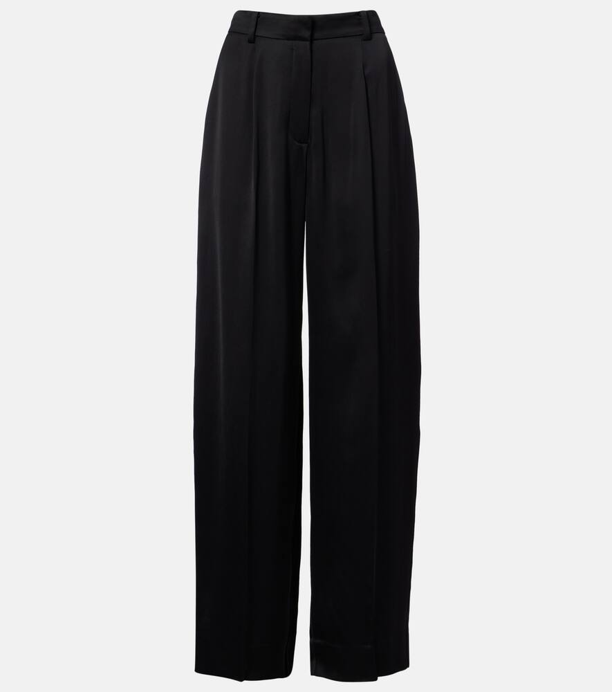 

Широкие брюки из сатина Toteme, Black