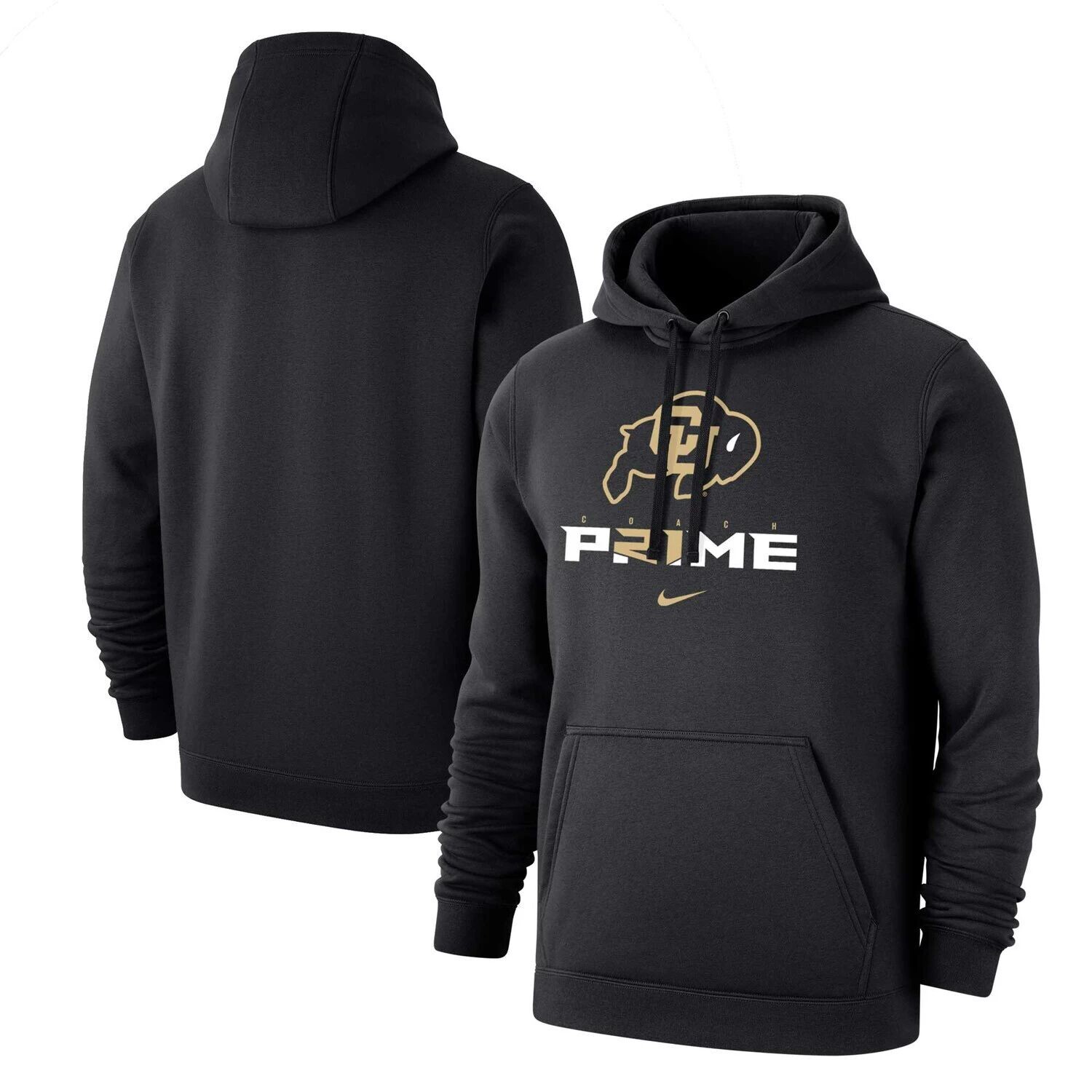 

Мужская черная толстовка с капюшоном Colorado Buffaloes Coach Prime Nike, Черный, Мужская черная толстовка с капюшоном Colorado Buffaloes Coach Prime Nike