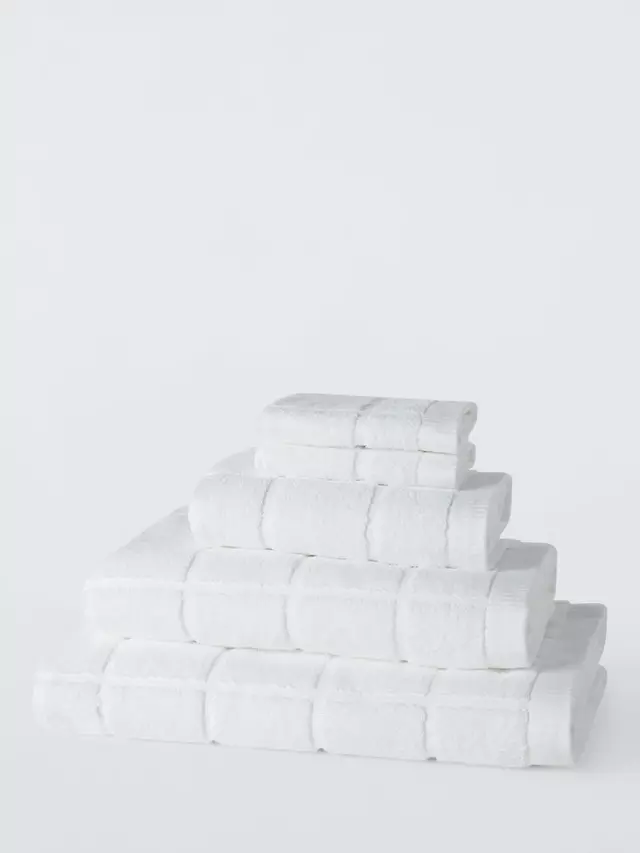

Полотенце John Lewis Plain Squares, белый