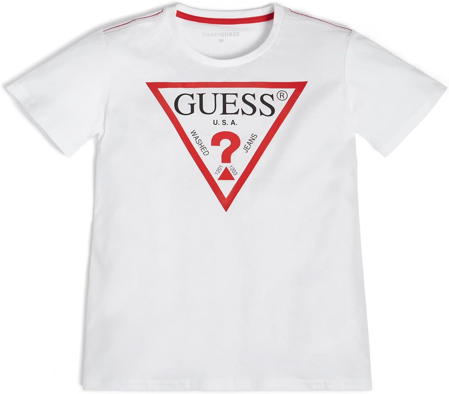 

GUESS Boys Organic Cotton Classic Logo Футболка, True White, Белый, GUESS Boys Organic Cotton Classic Logo Футболка, True White