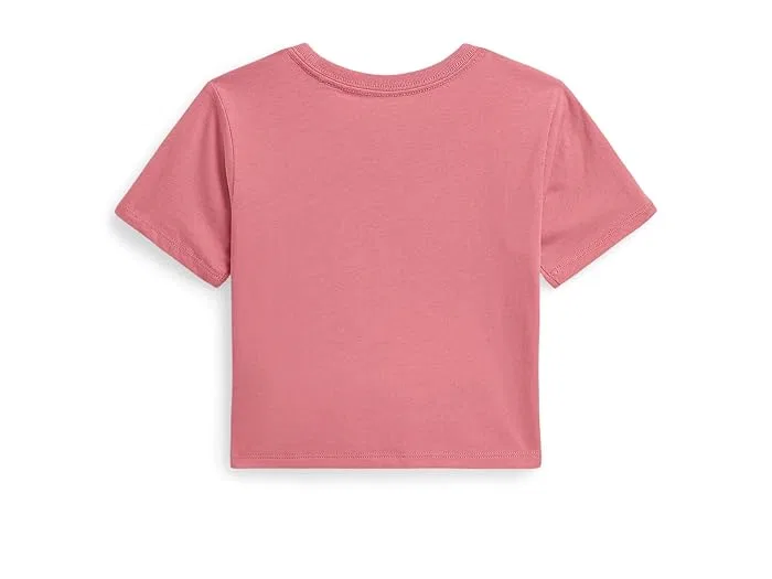 Футболка Polo Bear Cotton Jersey Boxy Tee Polo Ralph Lauren Kids, Desert Rose — фото 2