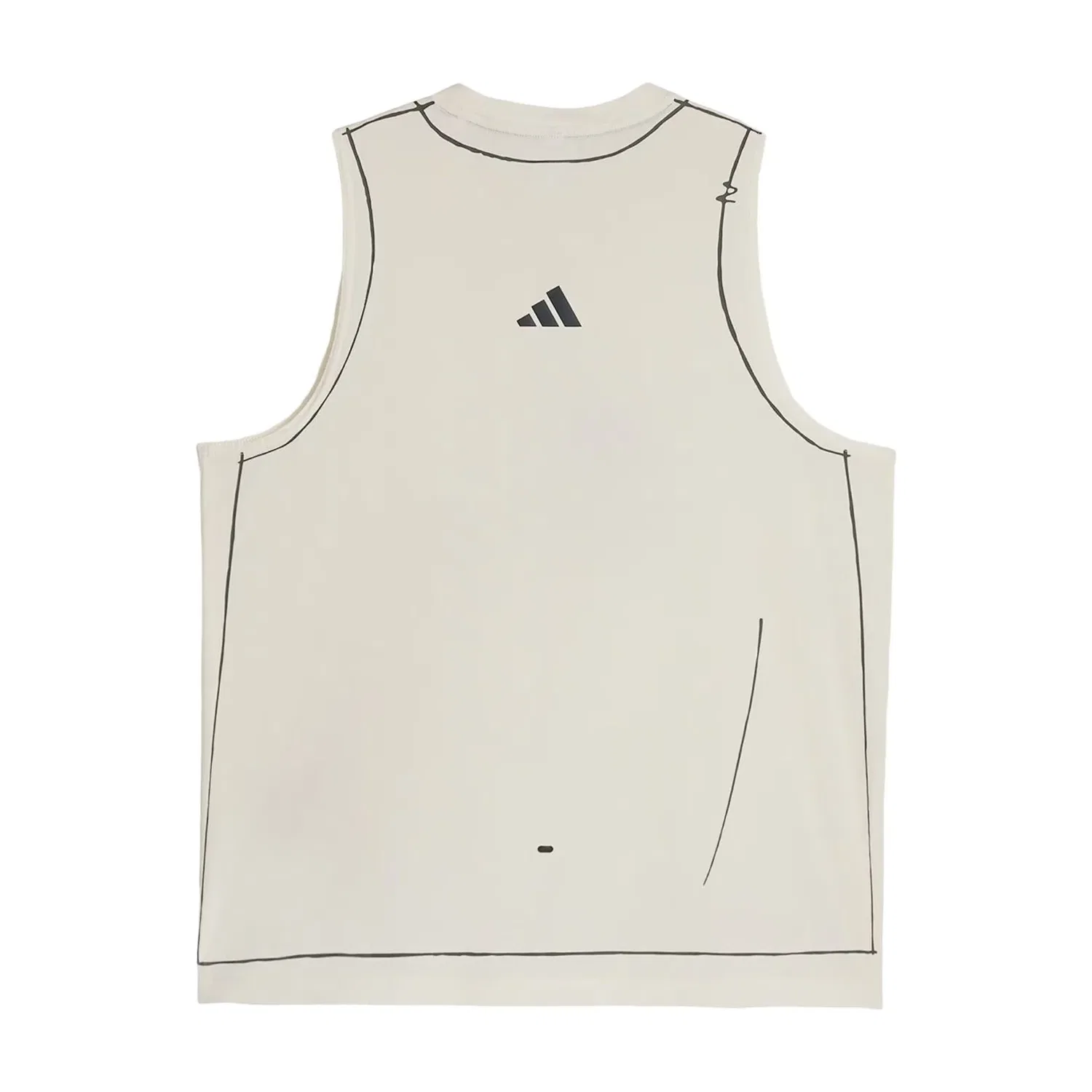 Беговая майка Adidas x SFTM adi365, цвет «Меловой белый», KT0777 — фото 2