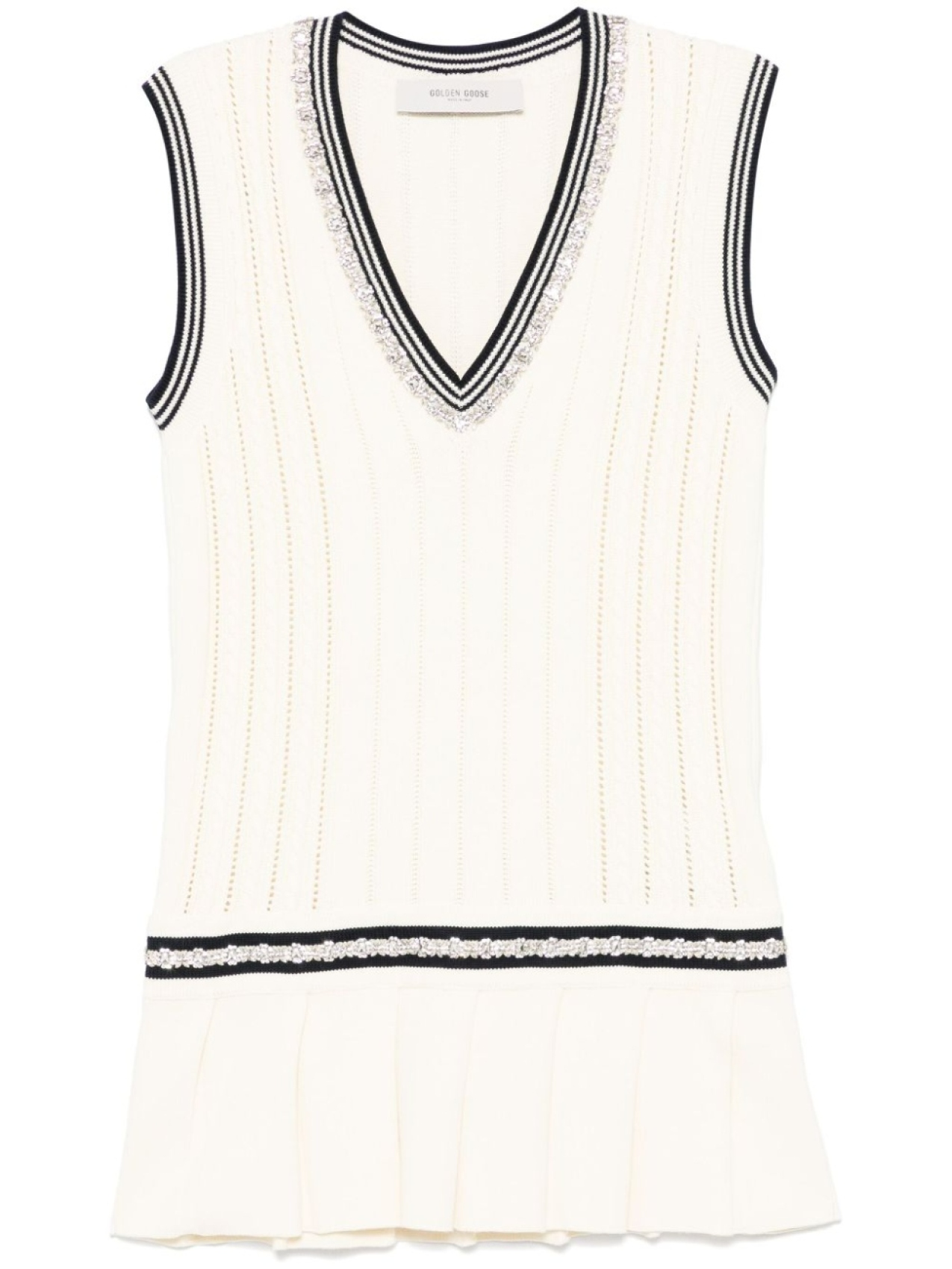 

Golden Goose платье мини Varsity Marjory, нейтральный цвет