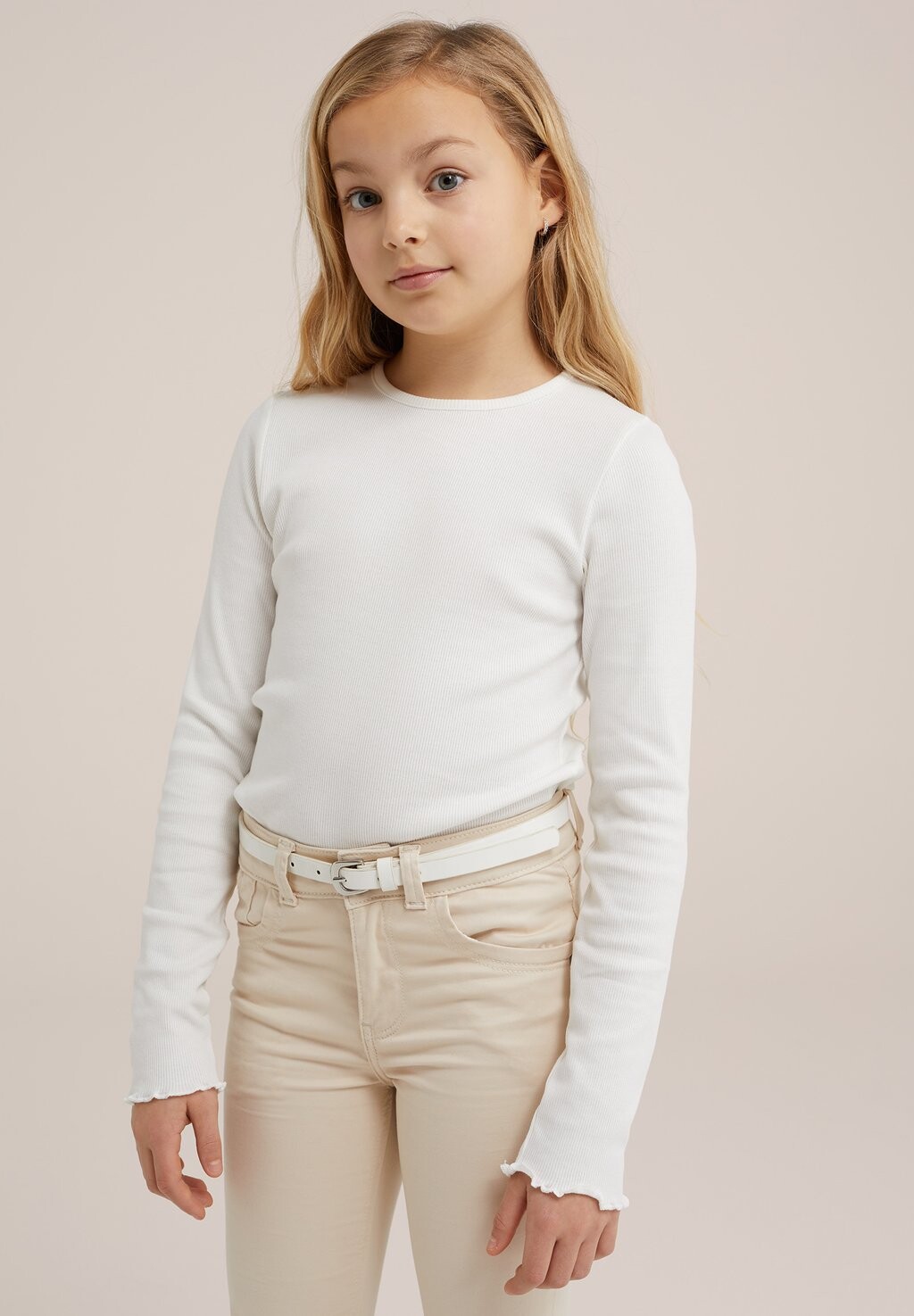 

Футболка с длинным рукавом WE Fashion, белая, Белый, Футболка с длинным рукавом WE Fashion, белая