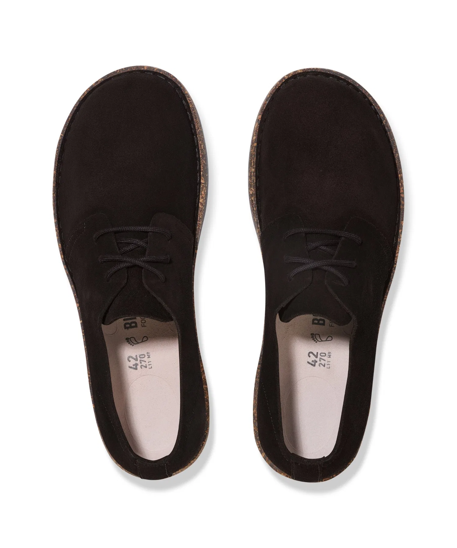 Унисекс мокасины из замши Birkenstock Uppsala Low чёрные — фото 3
