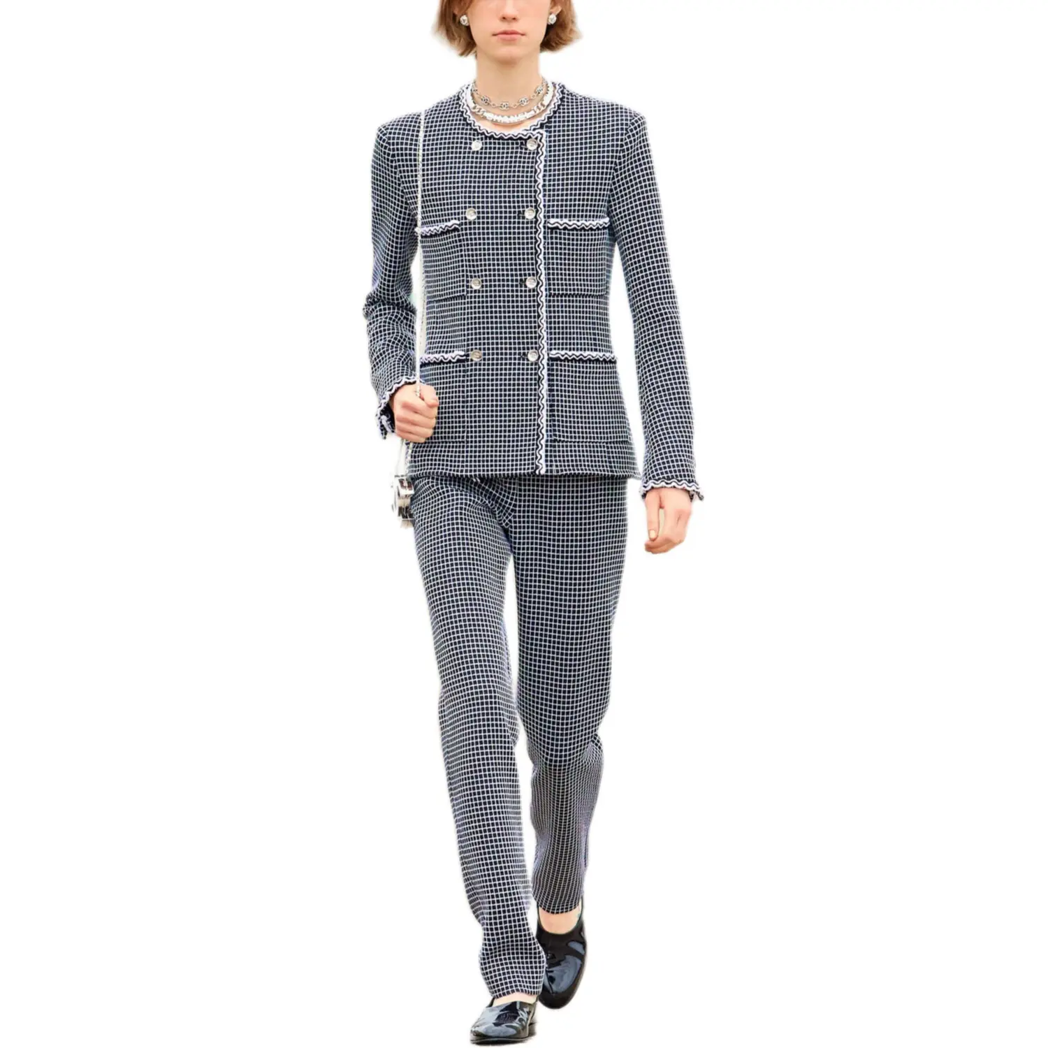 

CHANEL Куртка женская черно-белая, Black White