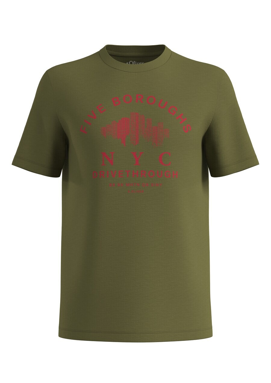 

Классическая футболка s.Oliver Shirt, оливковый