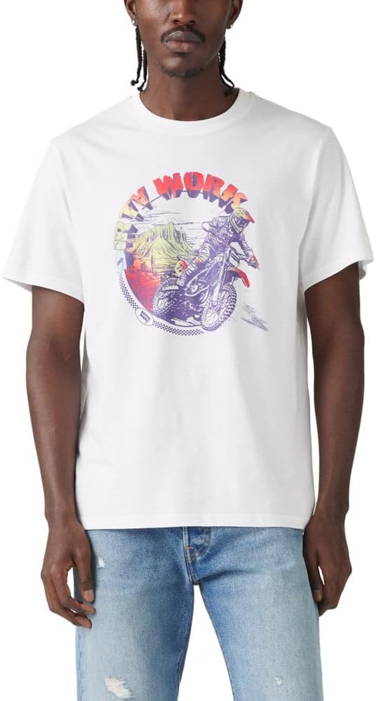 

Мужская футболка с рисунком Levi's (также доступна в размерах Big и Tall), Canyon Moto 2 White, Белый, Мужская футболка с рисунком Levi's (также доступна в размерах Big и Tall), Canyon Moto 2 White