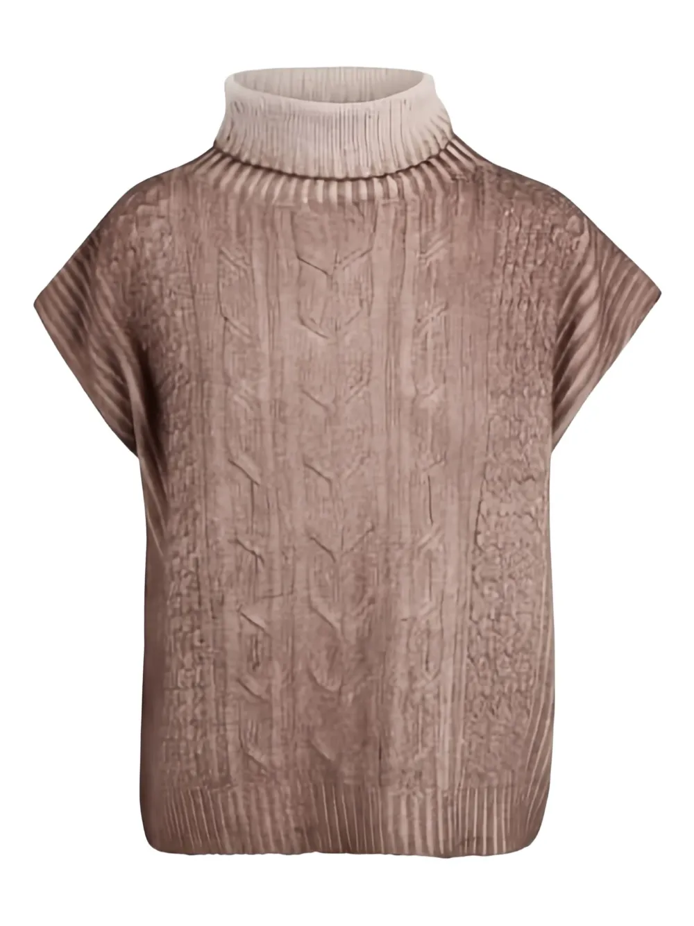 

Свитер с короткими рукавами и воротником-стойкой Ploumanach, коричневый