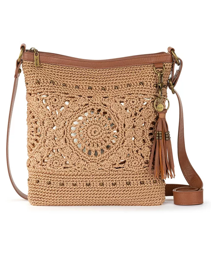 

Женская сумка-кроссбоди Lucia Crochet Medium The Sak, коричневый/бежевый