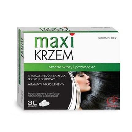 

Maxi Krzem 30 капсул для красивых волос, кожи и ногтей, Colfarm, Серый, Maxi Krzem 30 капсул для красивых волос, кожи и ногтей, Colfarm